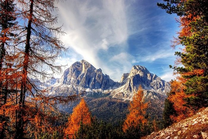 Dolomites Mountains Italy Alpine View 