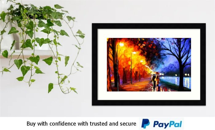 Autumn Stroll By River Framed Print