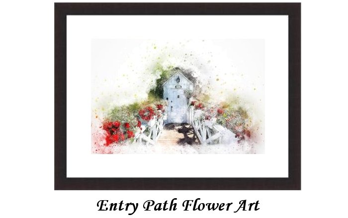 Entry Path Flower Art