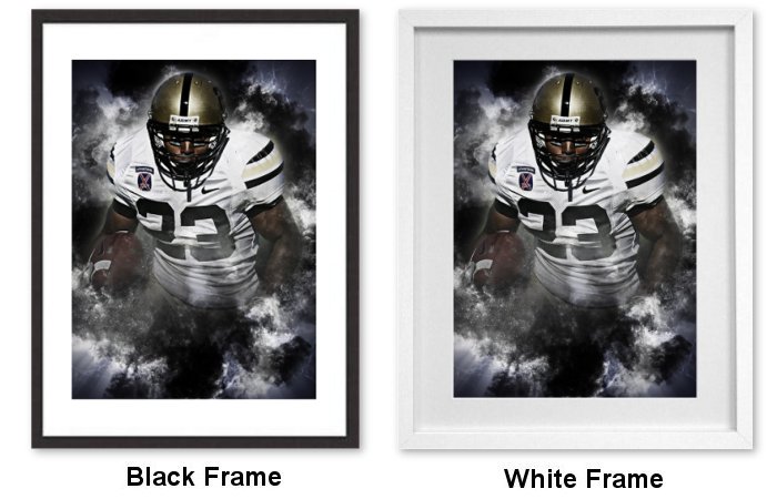 American Football Running Back Framed Print