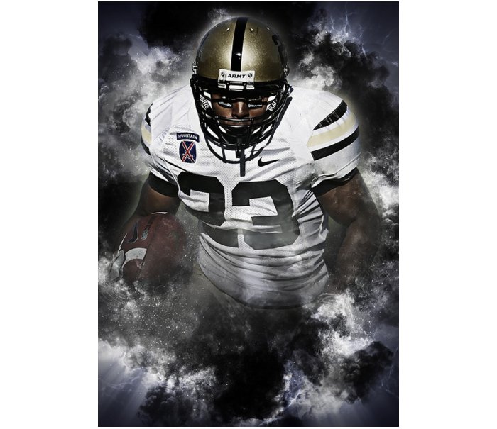 American Football Running Back Pigskin