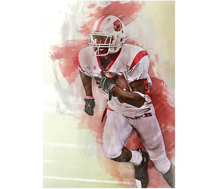 American Football Running Back Runner Football