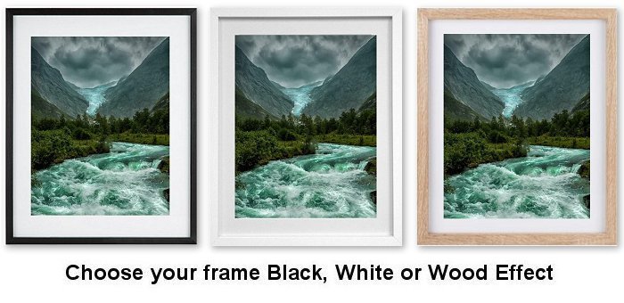 Melting Glacier Norway Framed Print