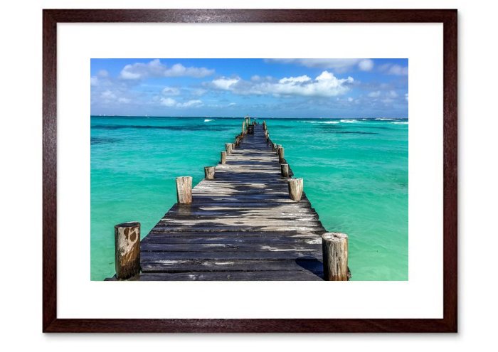 Mexico Beach Ocean Bridge Landscape Holidays