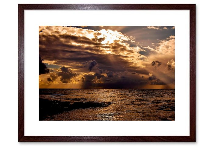 Monolithic Part Of The Waters Sunset Nature Sea Sky