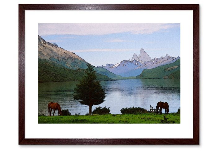 Grazing Horses