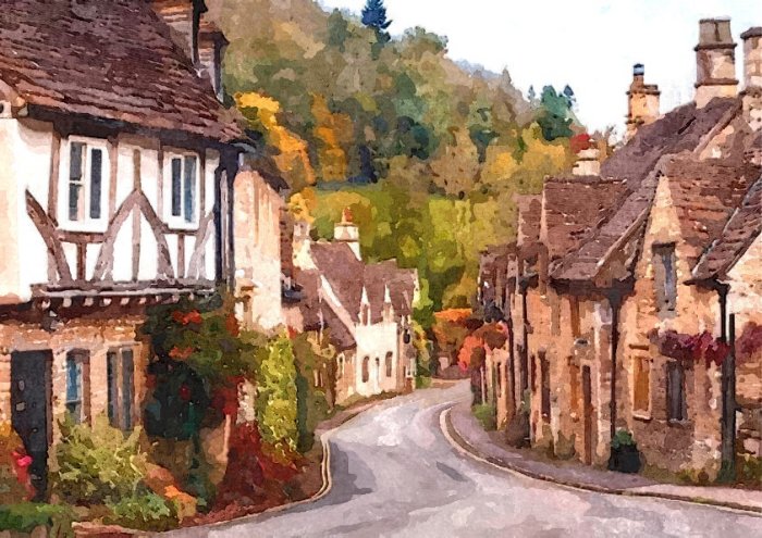 Cotswolds Art Framed Print