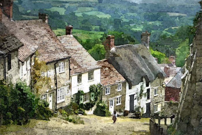 Cotswolds Art Framed Print