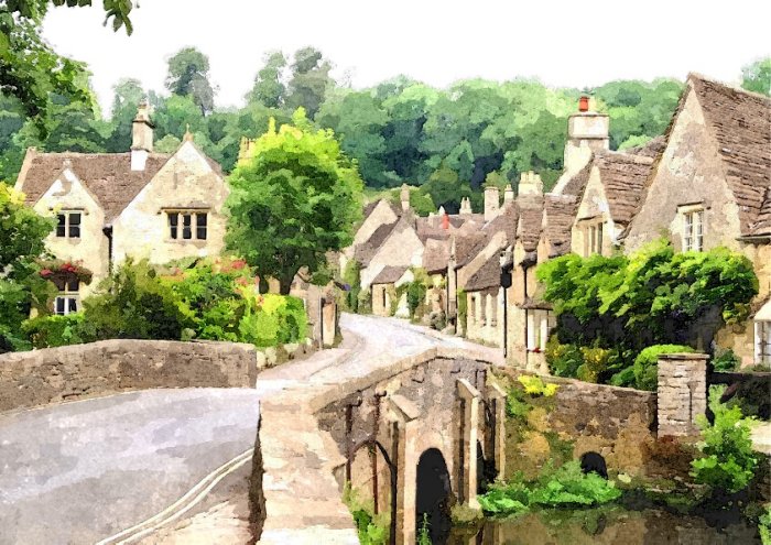 Cotswolds Art Framed Print