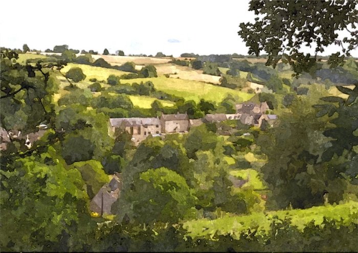 Cotswolds Art Framed Print