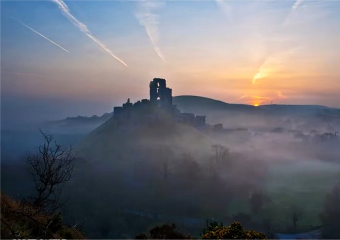 Corfe Castle Framed Print