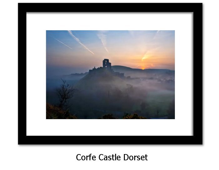 Corfe Castle Framed Print