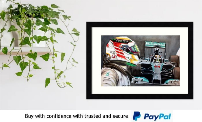 Lewis Hamilton Framed Art Print Lewis Hamilton Framed Art Print