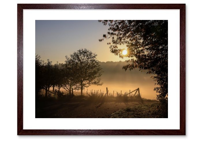 Foggy Landscape Wall At Print