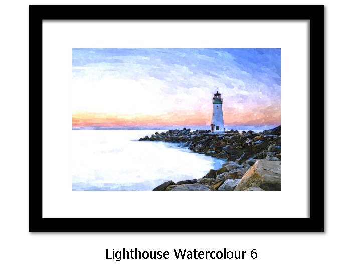 Lighthouse Watercolour Print