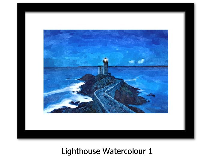 Lighthouse Watercolour Print