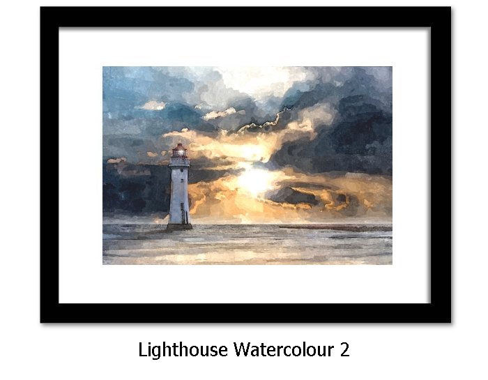 Lighthouse Watercolour Print