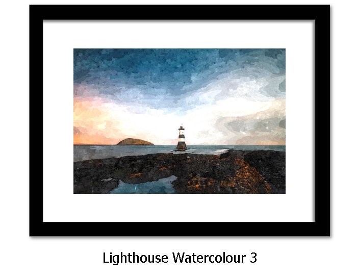 Lighthouse Watercolour Print