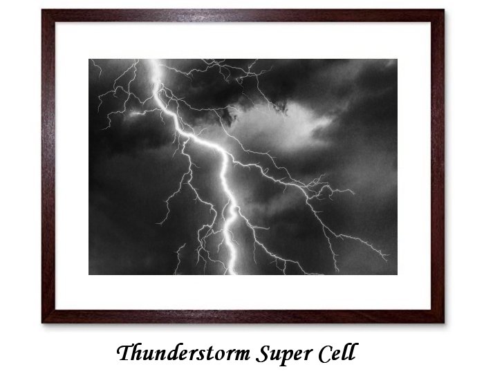 Thunderstorm Super Cell Framed Print