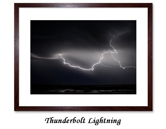 Thunderbolt Lightning Framed Print