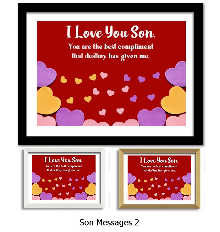 Son Message Framed Print