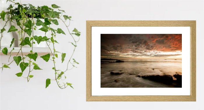 Sunrise Over The Ocean Framed Print