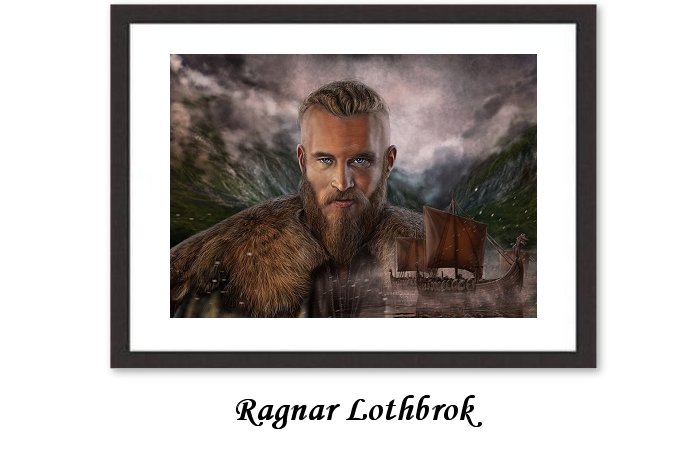Ragnar Lothbrok Framed Wall Art Print