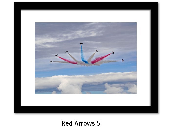 Red Arrows Framed Print 