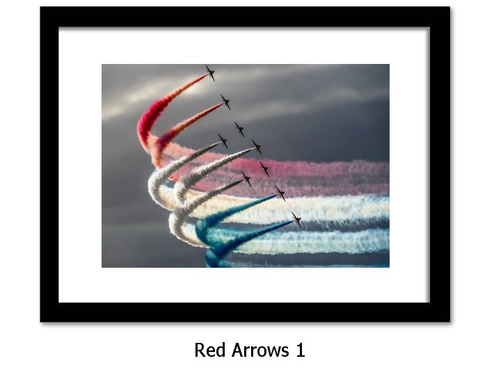 Red Arrows Framed Print 