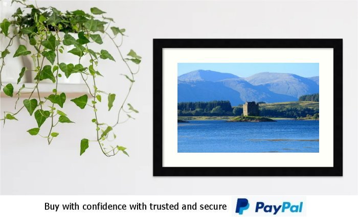 Highland Island Castle Framed Print