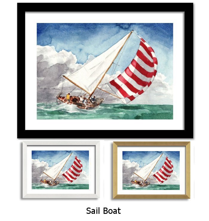 Sailboat Framed Print 