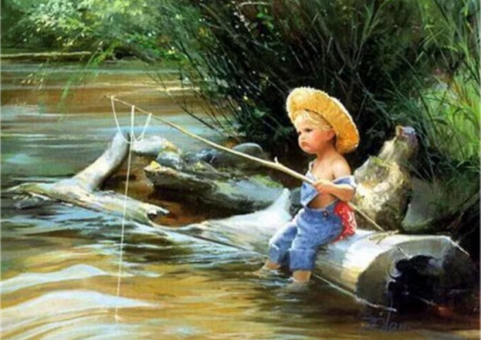 Boy Fishing