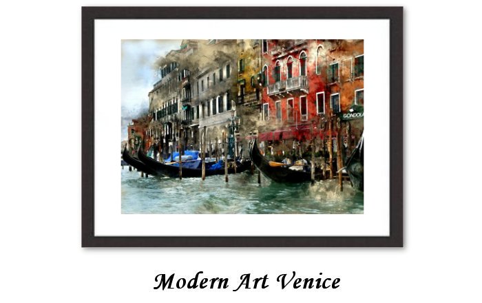Modern Art Venice Framed Print