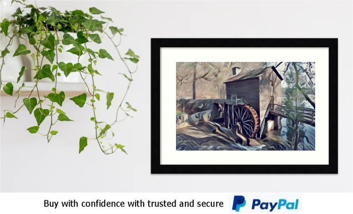 Framed Watermill Art prints