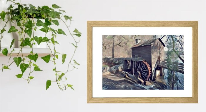 Framed Watermill Art prints
