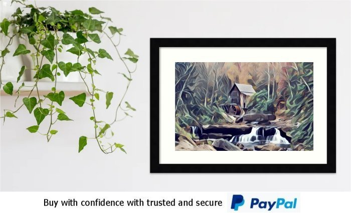 Framed Watermill Art prints
